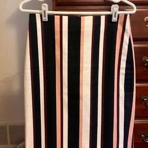 Striped Pencil skirt